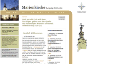 Desktop Screenshot of marienkirche-leipzig.de